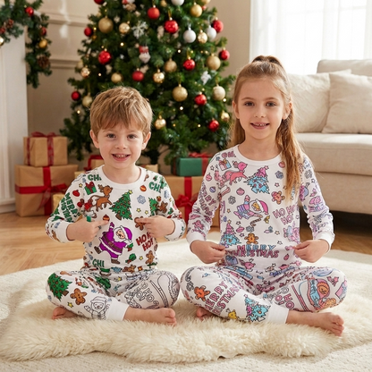 Christmas Coloring Pajama