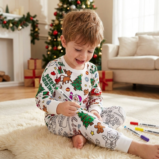 Christmas Coloring Pajama
